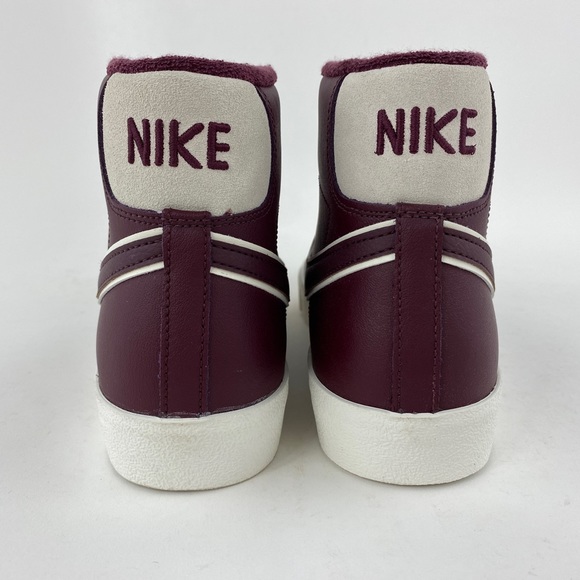 Nike Blazer Mid 77 Premium Night Maroon Men's Sneakers Shoes College DQ7672-600 - Picture 5 of 12